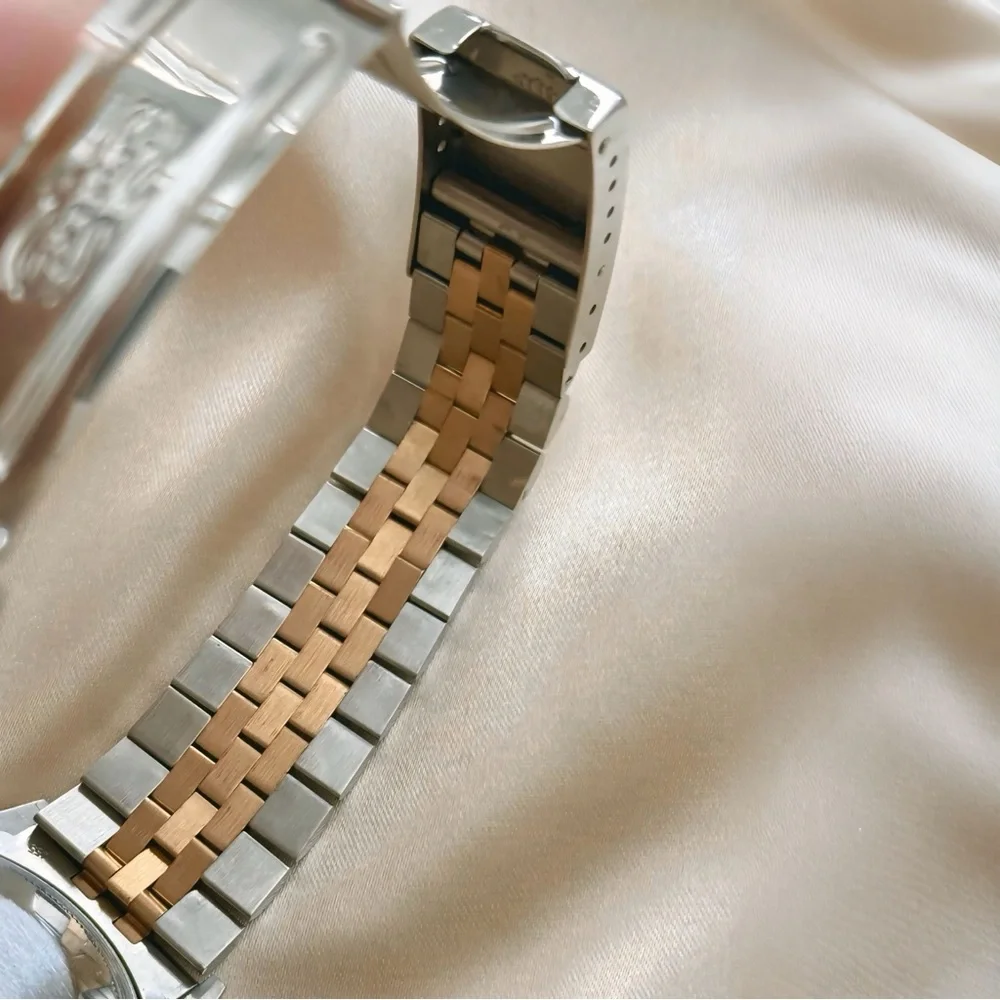 Authentic Rolex Datejust 36mm Champagne Linen Dial Unisex Watch 16013 - W/ Box
